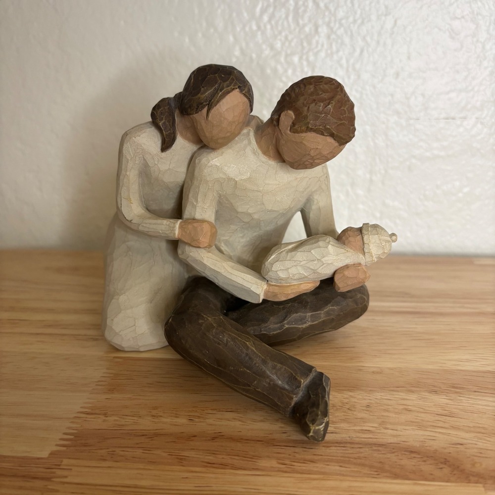 Willow Tree New Life Figurine Cream Excellent‎ Newborn Baby Parents